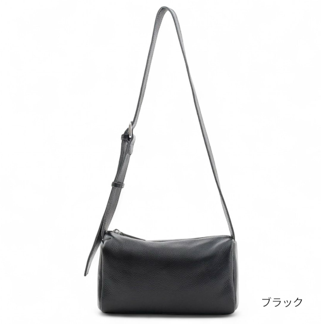 レザーショルダーバッグ シンプルレザーバッグ 大人かわいいバッグ 500mLのペットボトルが入るバッグ 旅行バッグ ボディバッグ 本革バッグ ショルダーバッグ