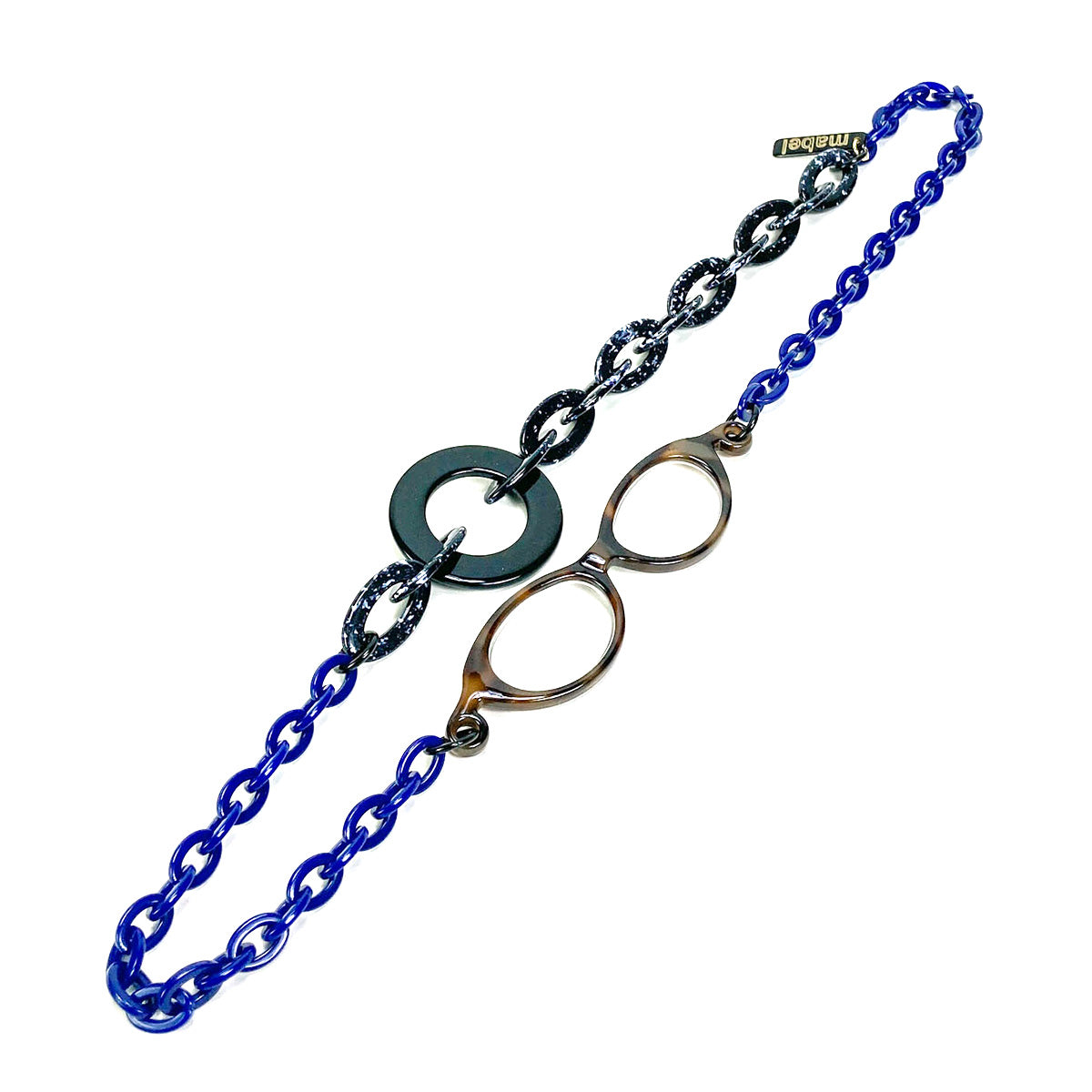 ルーペネックレス mabel マベル イタリア製 ルーペ付きネックレス おしゃれ 眼鏡 ネックレス グラスチェーン アクセサリー ルーペペンダント ギフト 誕生日 母の日 プレゼント 包装可能