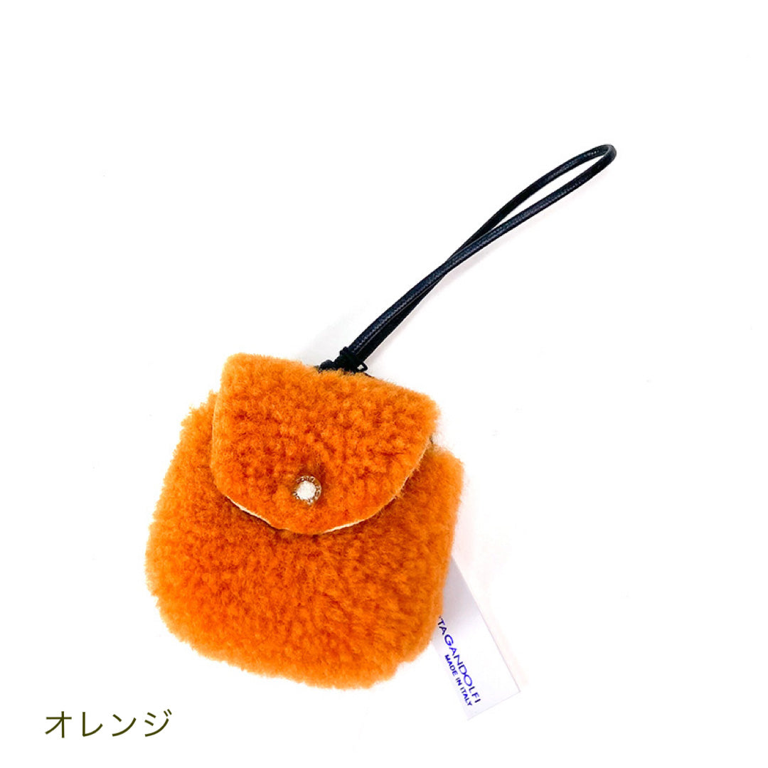 ムートン バッグチャーム AirPods case ロベルタガンドルフィ roberta gandolfi モコモコ アクセサリー