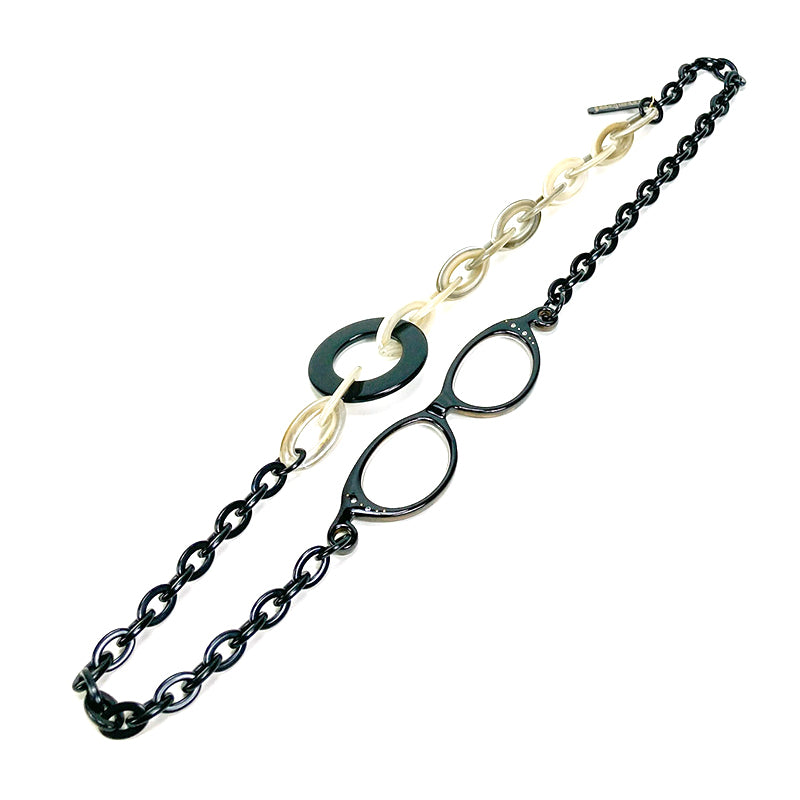 ルーペネックレス mabel マベル イタリア製 ルーペ付きネックレス おしゃれ 眼鏡 ネックレス グラスチェーン アクセサリー ルーペペンダント ギフト 誕生日 母の日 プレゼント 包装可能