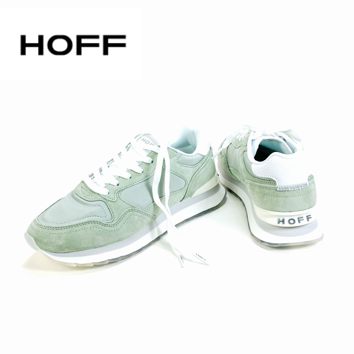 スニーカー レディース ローカット HOFF ホフ < MEDELLIN WOMAN> 異素材 & グリーンカラー スニーカー スポーティー スペイン
