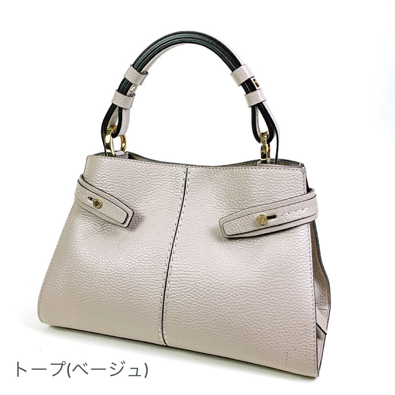 レザーバッグ ロリステッラ LORISTELLA SHEILA ワンハンドル トープ ブルー きれいめ ハンドバッグ ショルダーストラップ付き イタリア製
