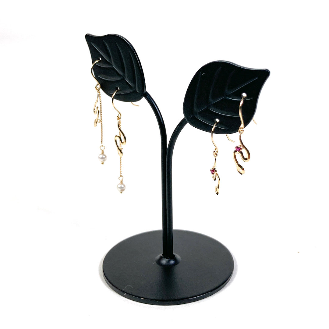 ピアス K18 スネーク(蛇)モチーフ × パール ゴールド レディース イヤージュエリー 幸運 巳年 フックタイプ