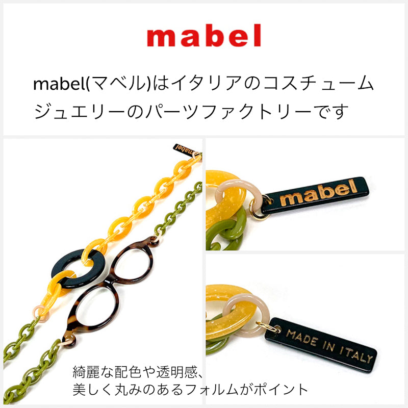 ルーペネックレス mabel マベル イタリア製 ルーペ付きネックレス おしゃれ 眼鏡 ネックレス グラスチェーン アクセサリー ルーペペンダント ギフト 誕生日 母の日 プレゼント 包装可能
