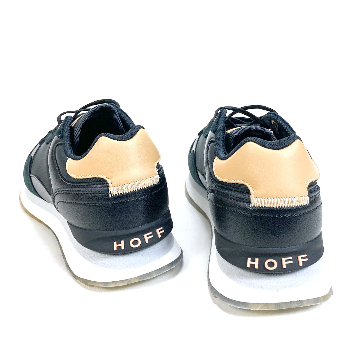 スニーカー レディース ローカット HOFF ホフ <NEW YORK> 異素材 & ブラック スニーカー スポーティー スペイン