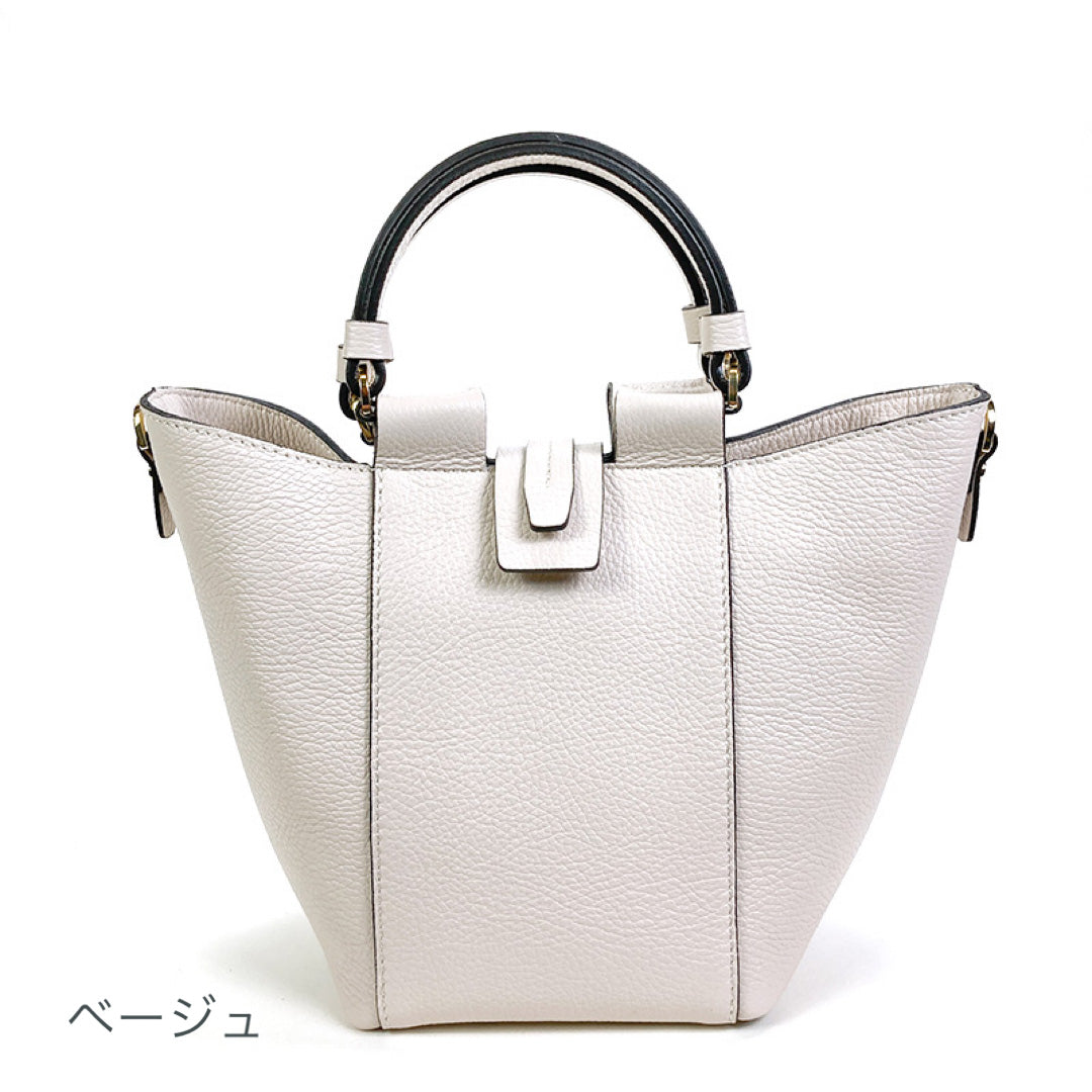 レザートートバッグ ロリステッラ LORISTELLA 2762 2way バケツ型 大人スタイル ショルダーストラップ イタリアブランド