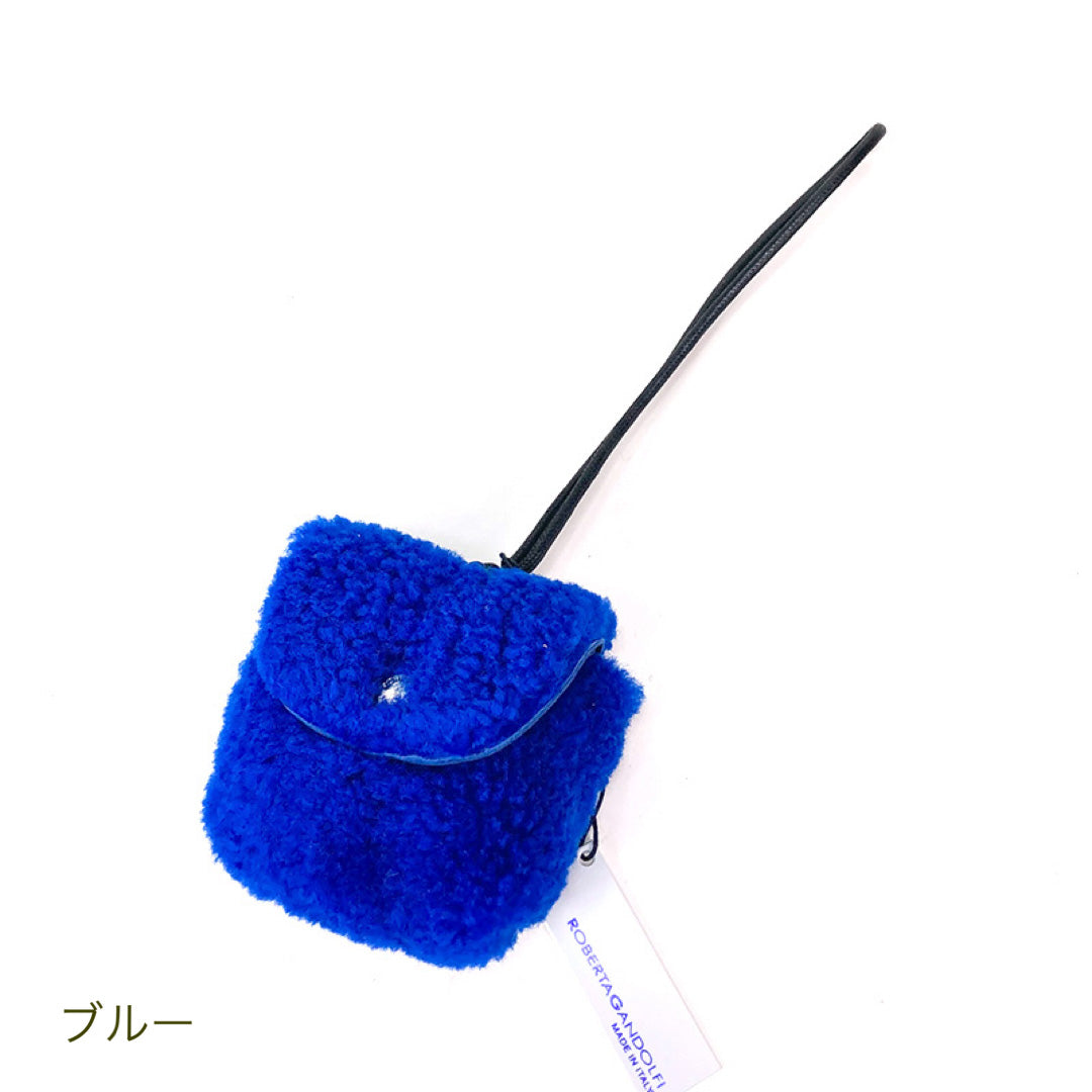 ムートン バッグチャーム AirPods case ロベルタガンドルフィ roberta gandolfi モコモコ アクセサリー