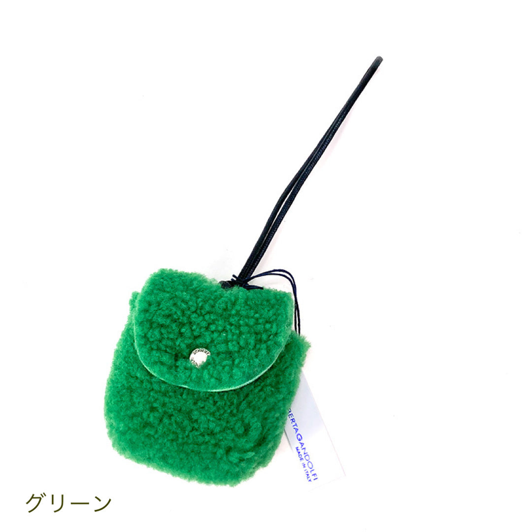 ムートン バッグチャーム AirPods case ロベルタガンドルフィ roberta gandolfi モコモコ アクセサリー