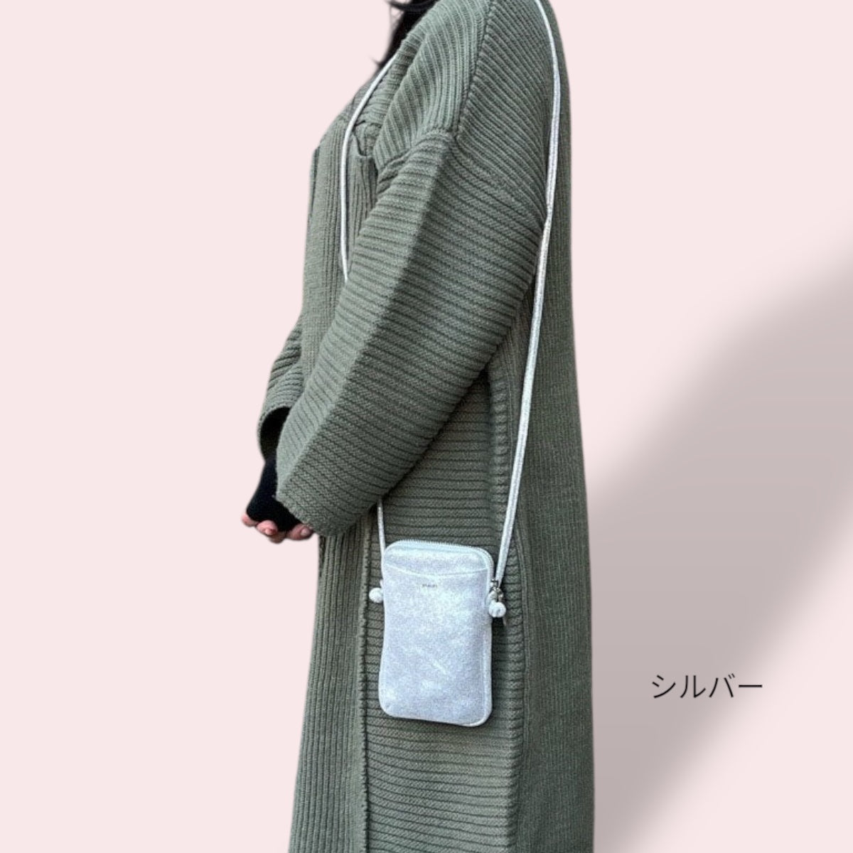 スマホショルダー 本革 BEAURE ヴュレ カウレザー 人気 ビュレ シンプル ポシェット ミニショルダー ジップポケット ギフトにも