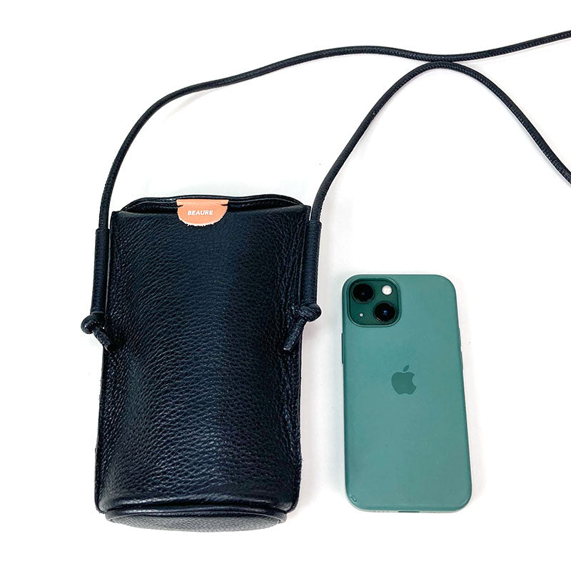 スマホショルダー 本革 BEAURE ビュレ b-23156 人気 ビュレ シンプル カウレザー ポシェット ミニショルダー ギフト