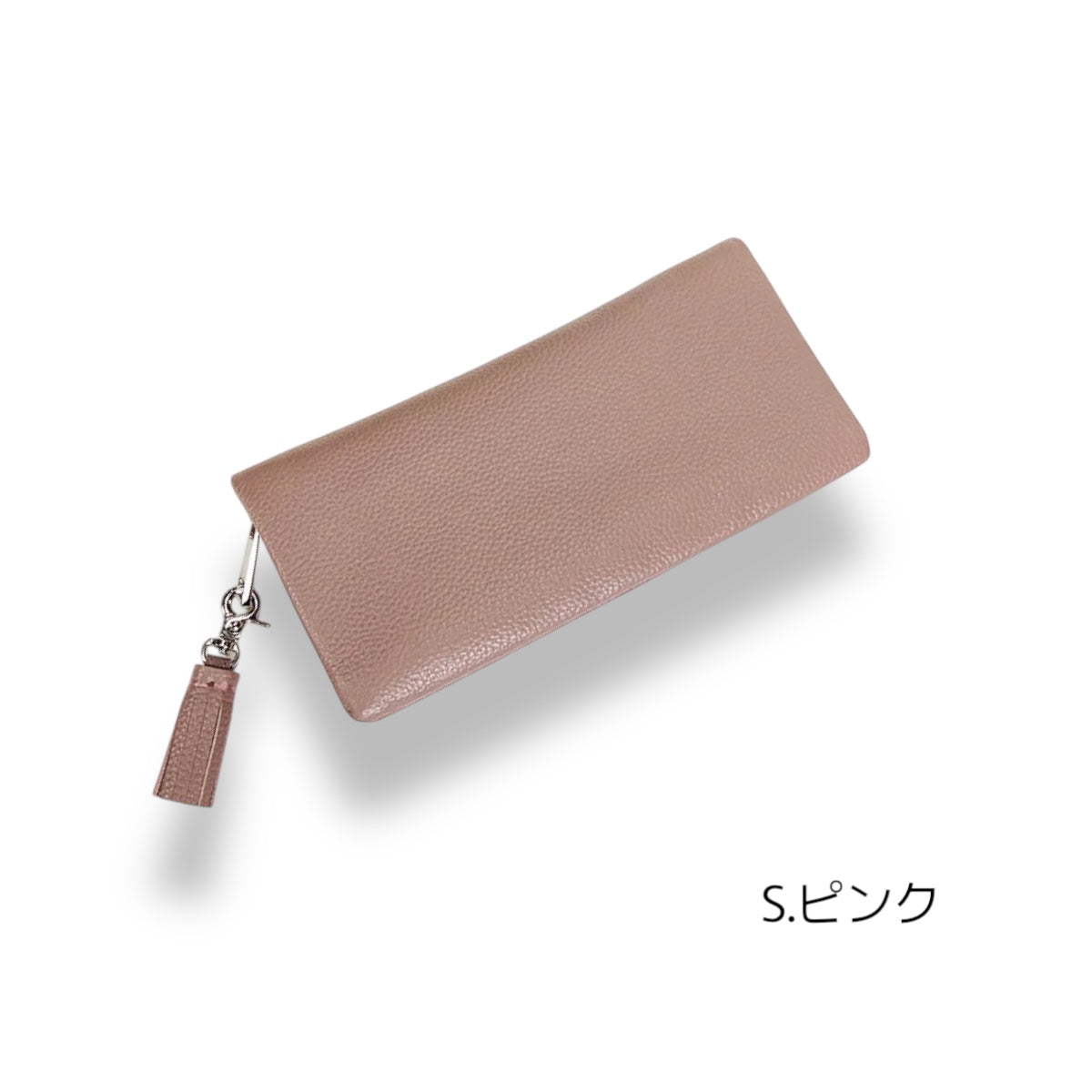 長財布 Beaure ビュレ レザー シンプル 人気 推し色 色映え ロングウォレット ラッキーカラー ラウンドファスナー 小銭入れ カードポケット タッセル付き