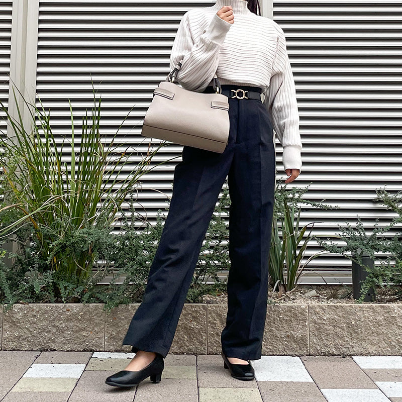レザーバッグ ロリステッラ LORISTELLA SHEILA ワンハンドル トープ ブルー きれいめ ハンドバッグ ショルダーストラップ付き イタリア製