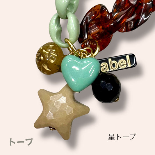 mabel マベル イタリア製 バッグチャーム おしゃれキーチャーム アクセサリー 大人かわいいギフト