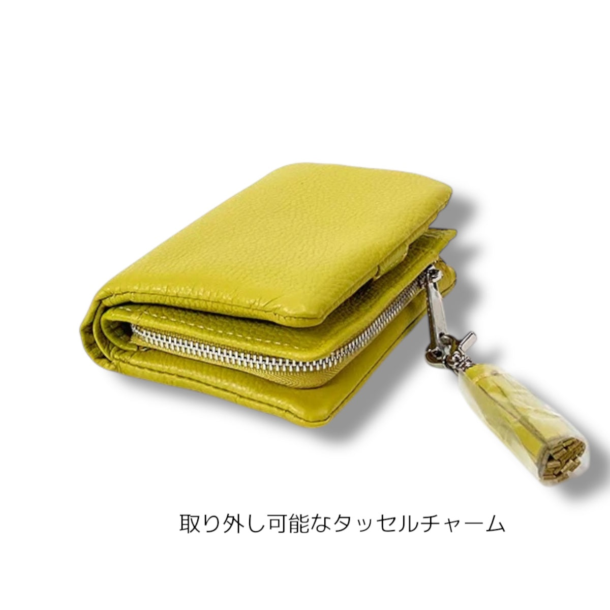 ミニ財布 小さめバッグ用 二つ折り Beaure ビュレ タッセル付き カウレザー コンパクト ウォレット カードポケット 小銭入れ 通勤 通学 ギフト ビュレ 人気