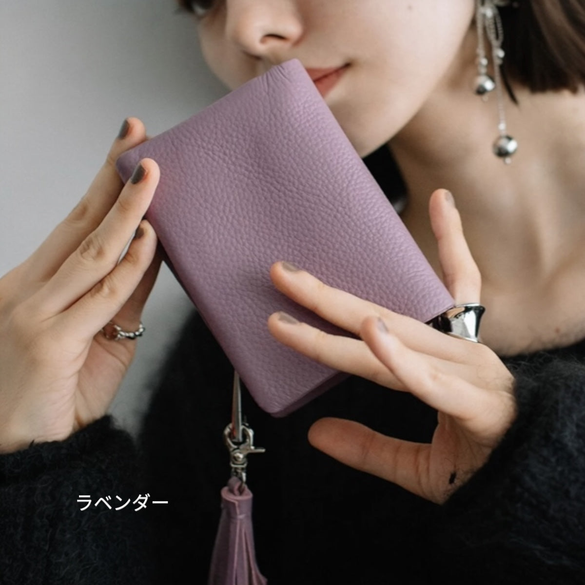 ミニ財布 小さめバッグ用 二つ折り Beaure ビュレ タッセル付き カウレザー コンパクト ウォレット カードポケット 小銭入れ 通勤 通学 ギフト ビュレ 人気