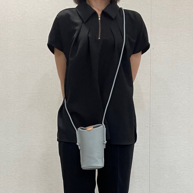 スマホショルダー 本革 BEAURE ビュレ b-23156 人気 ビュレ シンプル カウレザー ポシェット ミニショルダー ギフト