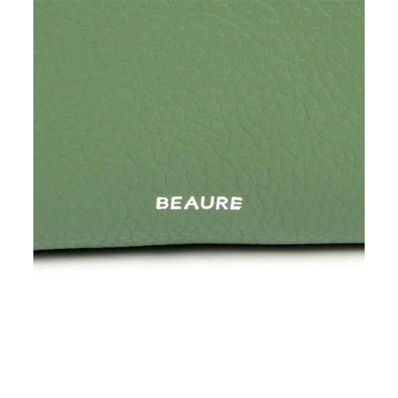 Beaure ビュレ レザーショルダー B-24310 トリプルファスナー ミニポシェット ポーチ