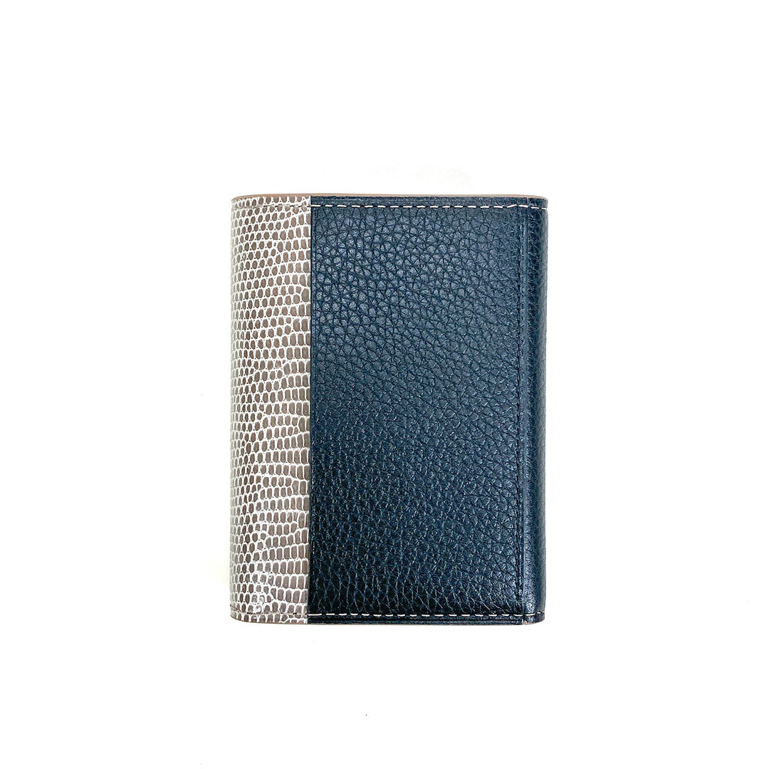 VASSANT ヴァッサン Trifold Wallet シュリンクレザー(Remy Carria社) × リザード(H.C.P.社) コンパクトウォレット 3つ折り財布 フランス製 限定品