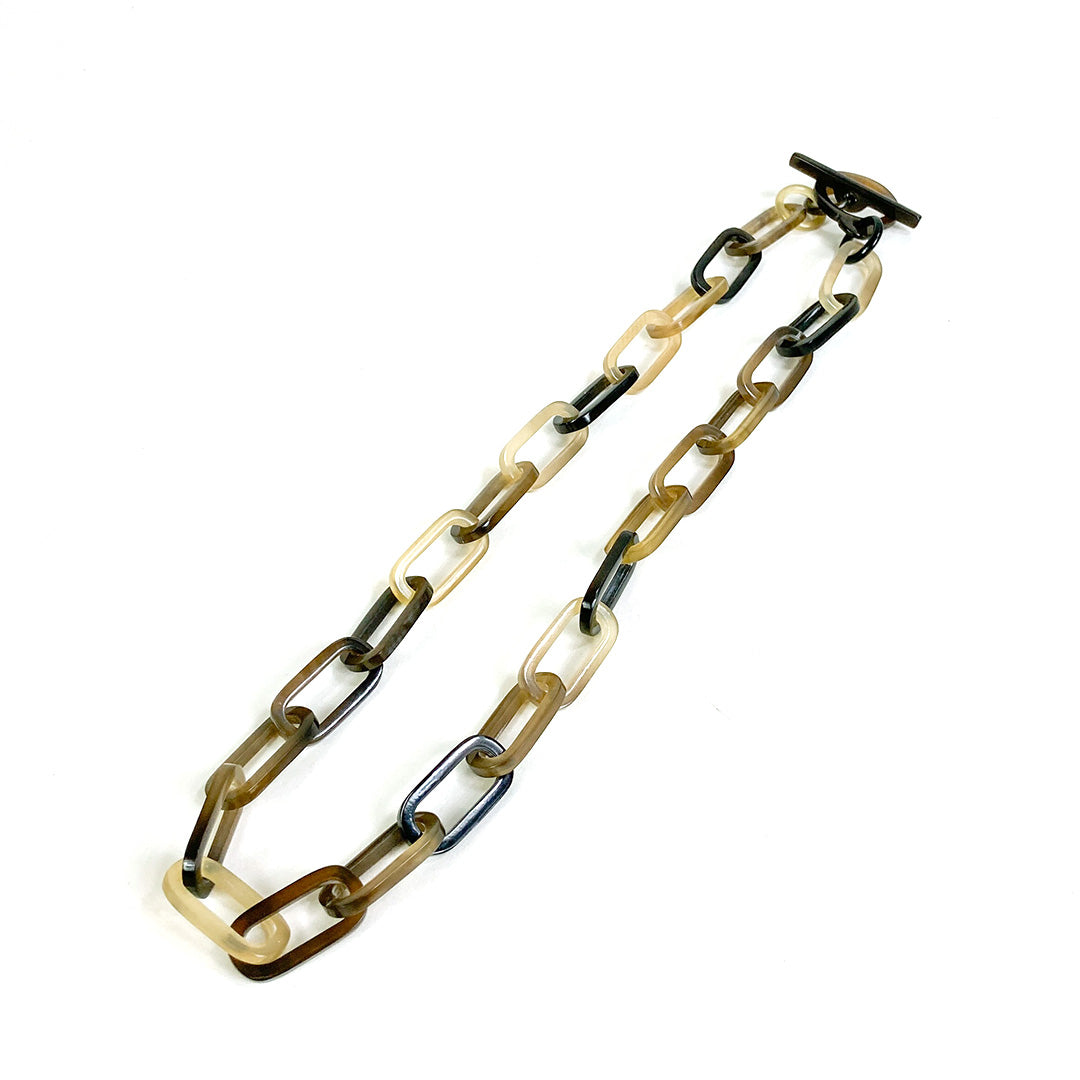 ネックレス バッファローホーン L’INDOCHINEUR ランドシヌール セミロングサイズ チェーンタイプ インポートアクセサリー ギフト 誕生日 プレゼント