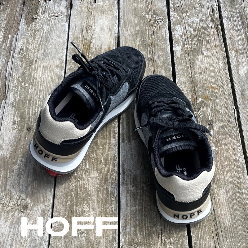 ホフ HOFF ローカットスニーカー レディース <READING> 異素材コンビ ブラックスニーカー きれいめ スペイン