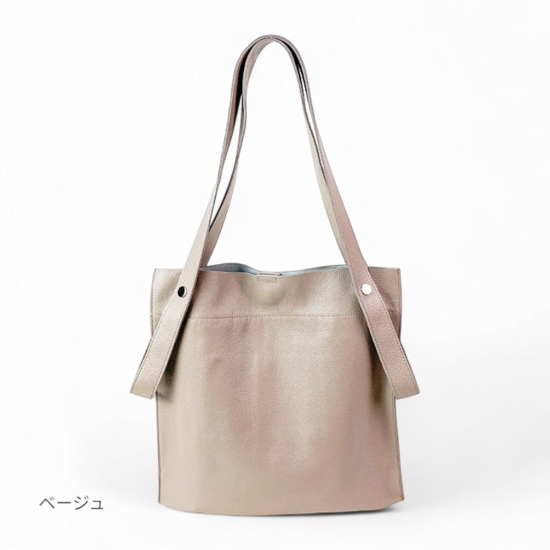 レザートートバッグ Beaure ビュレ 2way b-22197 レディース ショルダー 肩掛けバッグ 人気 ロングセラー A4サイズ シンプル 通勤
