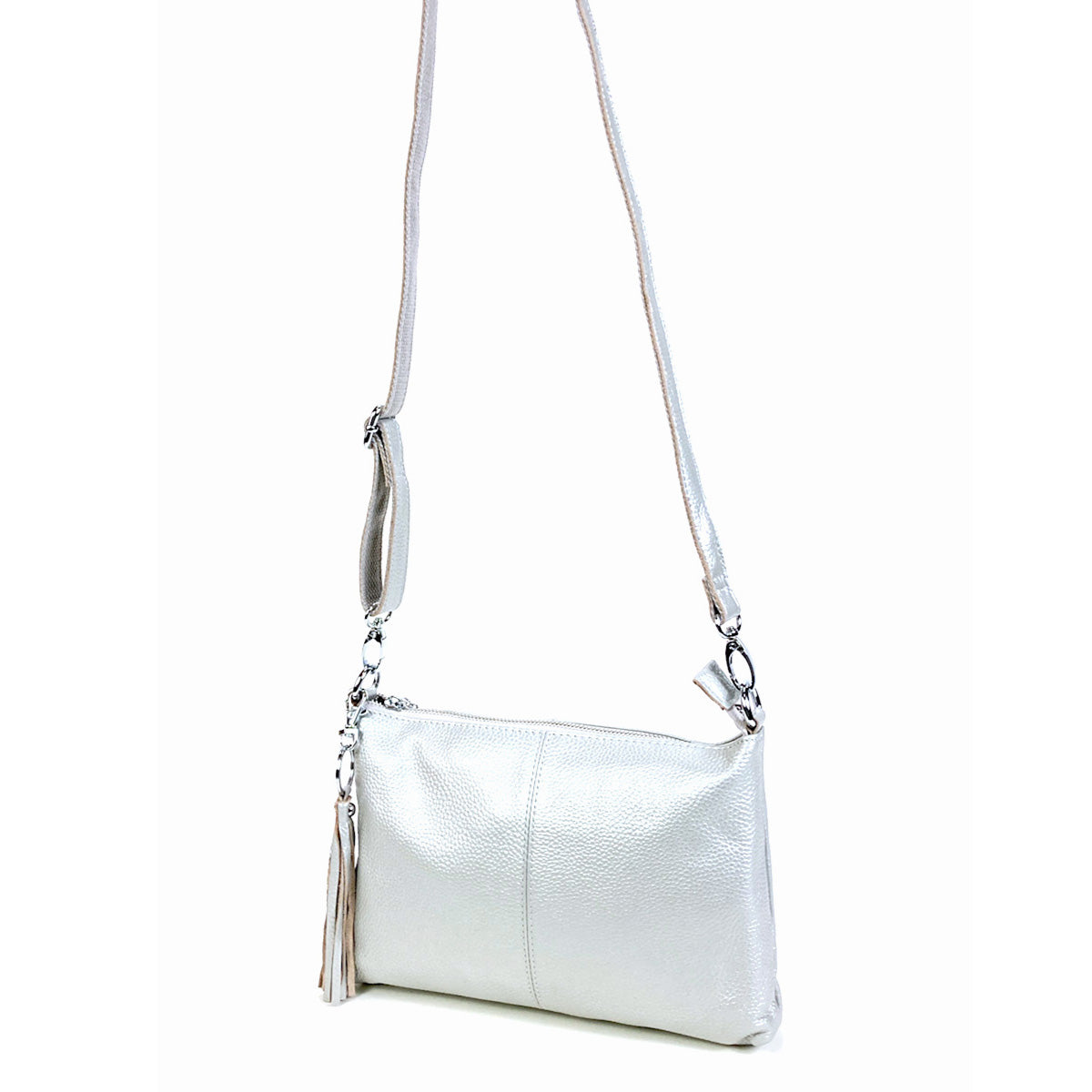 ショルダーバッグ 小ぶり 斜め掛け 2way レディース レザーバッグ シンプル 牛革 タッセル付き COOCO クーコ