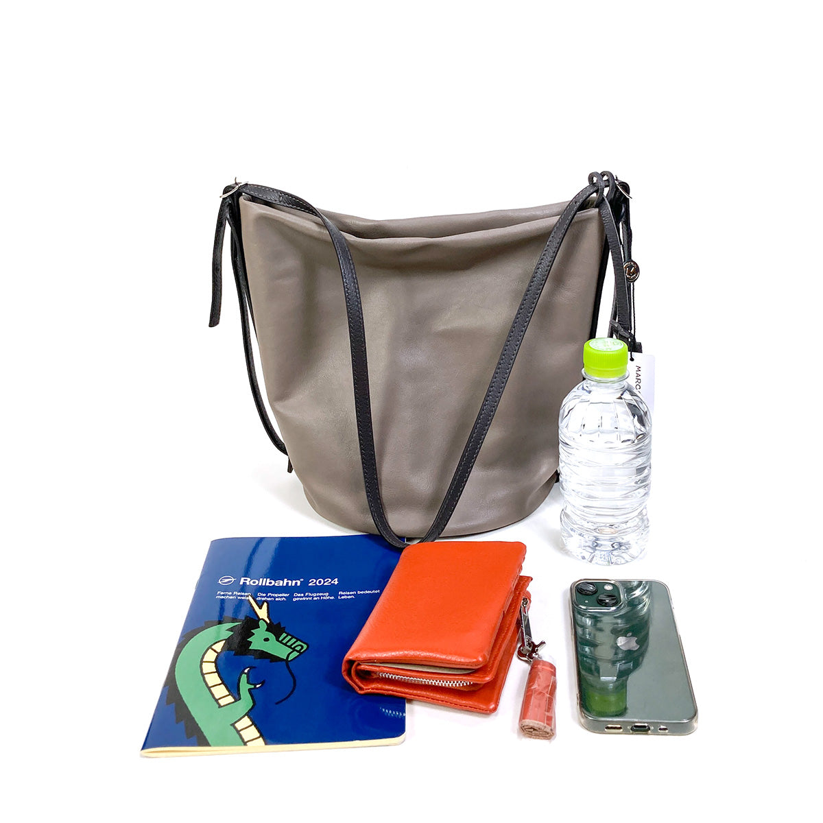 トートバッグ【正規品 】 Marco Masi マルコマージ レザー バケツ型 バイカラー ワンハンドル 3408