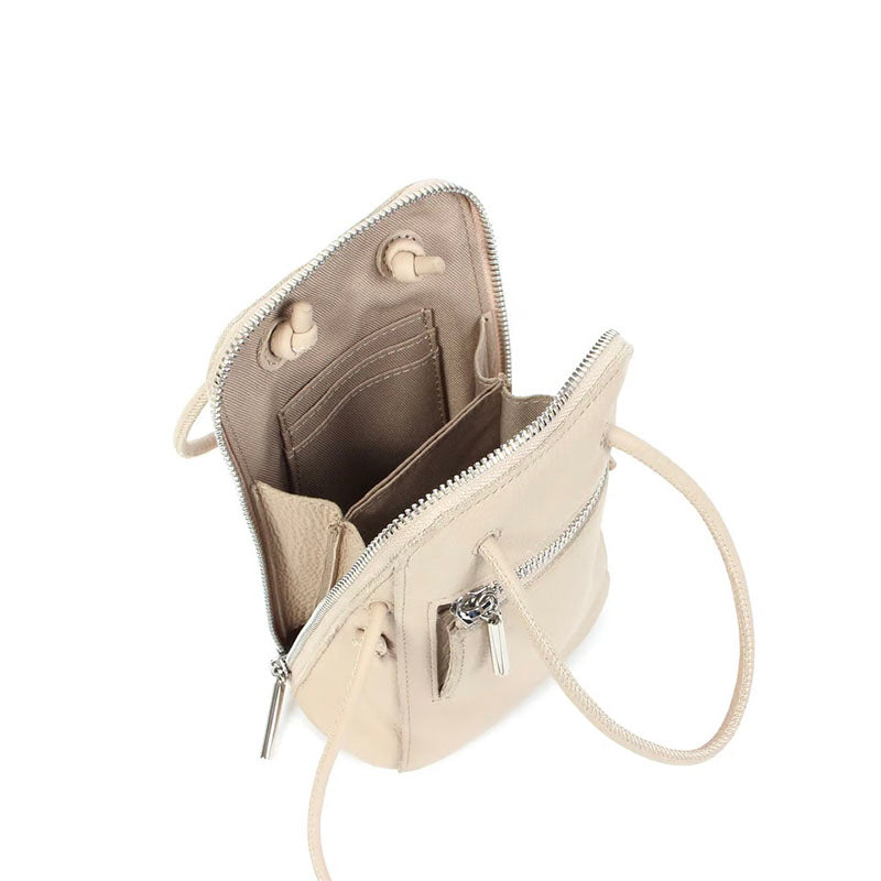 miniバッグ Beaure ビュレ b-24017 カウレザー ブガッティ型 2WAY ミニショルダー スマホショルダー