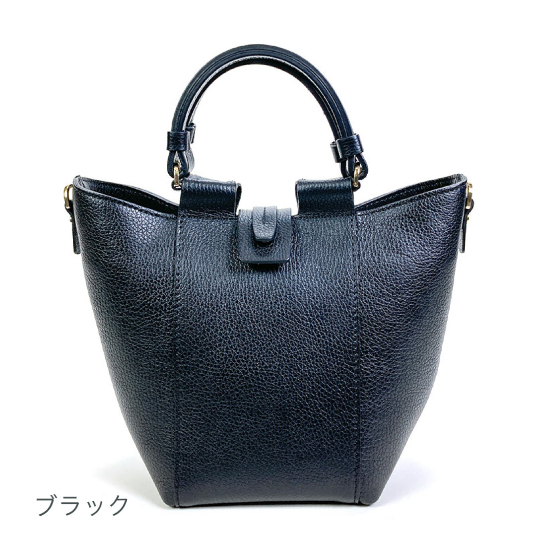 レザートートバッグ ロリステッラ LORISTELLA 2762 2way バケツ型 大人スタイル ショルダーストラップ イタリアブランド
