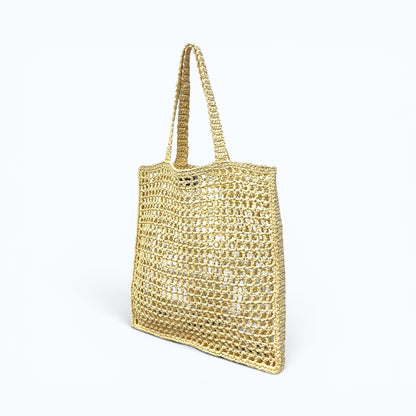 Caterina Bertini (カテリナ・ベルティーニ) クロシェ編みトートバッグ かごバッグ Natural(ナチュラル) Olive(オリーブ)