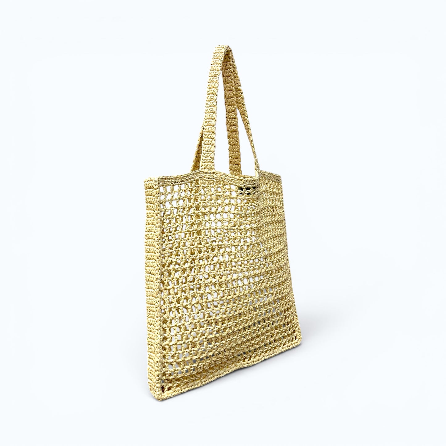 Caterina Bertini (カテリナ・ベルティーニ) クロシェ編みトートバッグ かごバッグ Natural(ナチュラル) Olive(オリーブ)