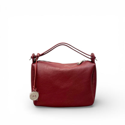 MARCO MASI レザーショルダー ボルドー正面