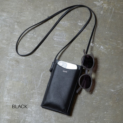 スマホ＆ウォレット ショルダー BEAURE ビュレ B-23317 カウレザー 人気 お財布ポシェット シンプル マルチショルダー ジップポケット ギフト