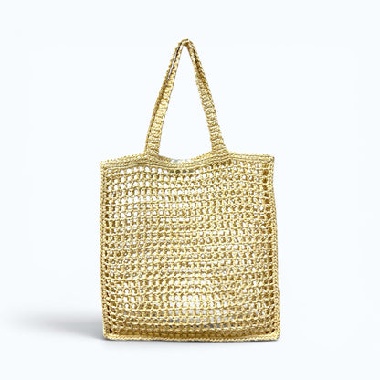 Caterina Bertini (カテリナ・ベルティーニ) クロシェ編みトートバッグ かごバッグ Natural(ナチュラル) Olive(オリーブ)
