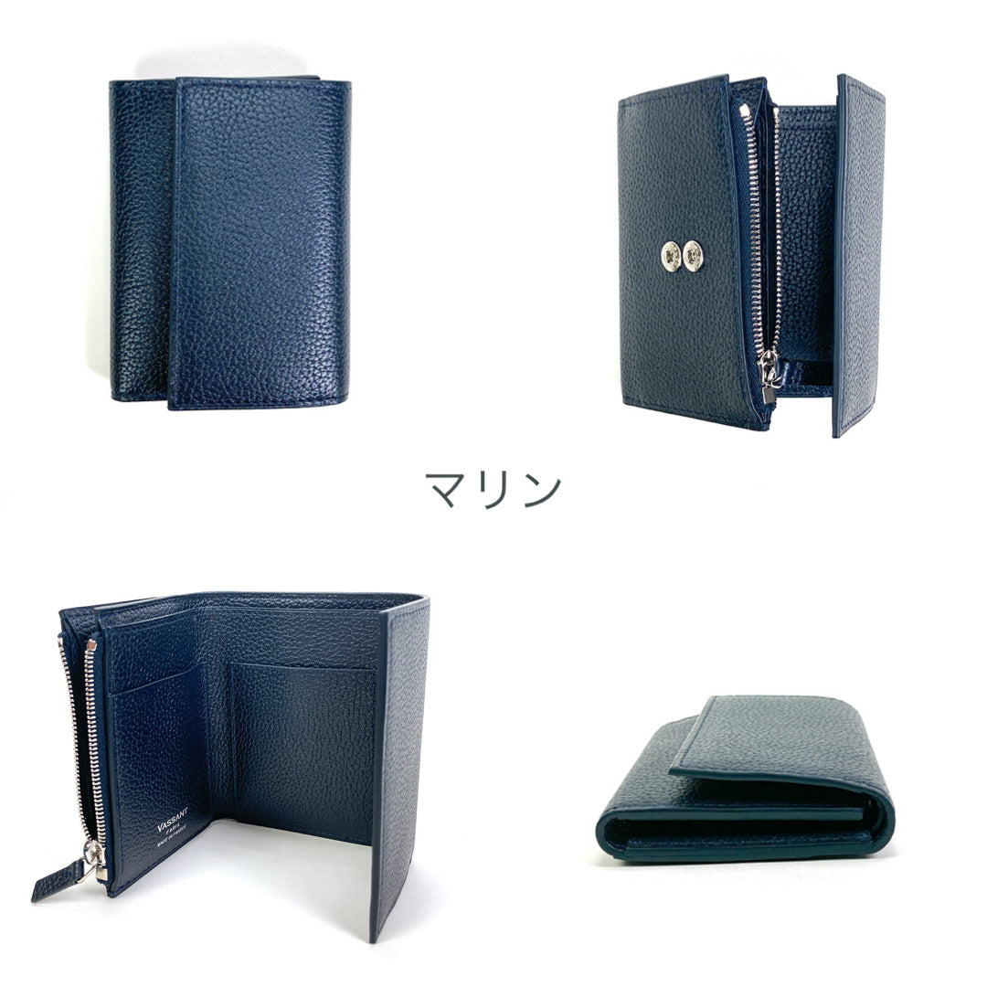 VASSANT ヴァッサン Trifold Wallet シュリンクレザー コンパクトウォレット 3つ折り財布 フランス製 –  カバンと雑貨のお店『IRIA』