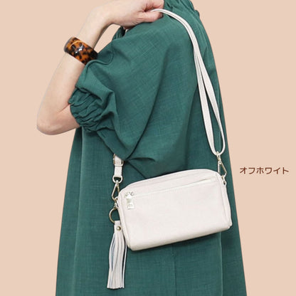 ショルダーバッグ 牛革 COOCO クーコ レディース ミニショルダー 手ぶらでお出かけバッグ 合わせやすい 赤色バッグ ギフト 大人かわいい
