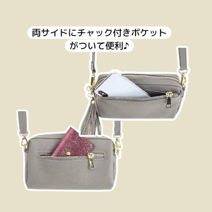 ショルダーバッグ 牛革 COOCO クーコ レディース ミニショルダー 手ぶらでお出かけバッグ 合わせやすい 赤色バッグ ギフト 大人かわいい