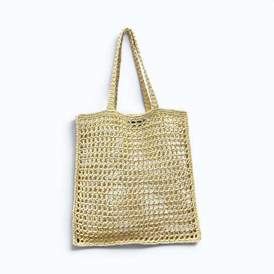 Caterina Bertini (カテリナ・ベルティーニ) クロシェ編みトートバッグ かごバッグ Natural(ナチュラル) Olive(オリーブ)