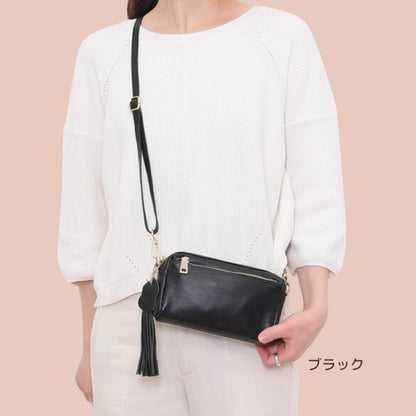 ショルダーバッグ 牛革 COOCO クーコ レディース ミニショルダー 手ぶらでお出かけバッグ 合わせやすい 赤色バッグ ギフト 大人かわいい