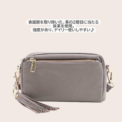 ショルダーバッグ 牛革 COOCO クーコ レディース ミニショルダー 手ぶらでお出かけバッグ 合わせやすい 赤色バッグ ギフト 大人かわいい