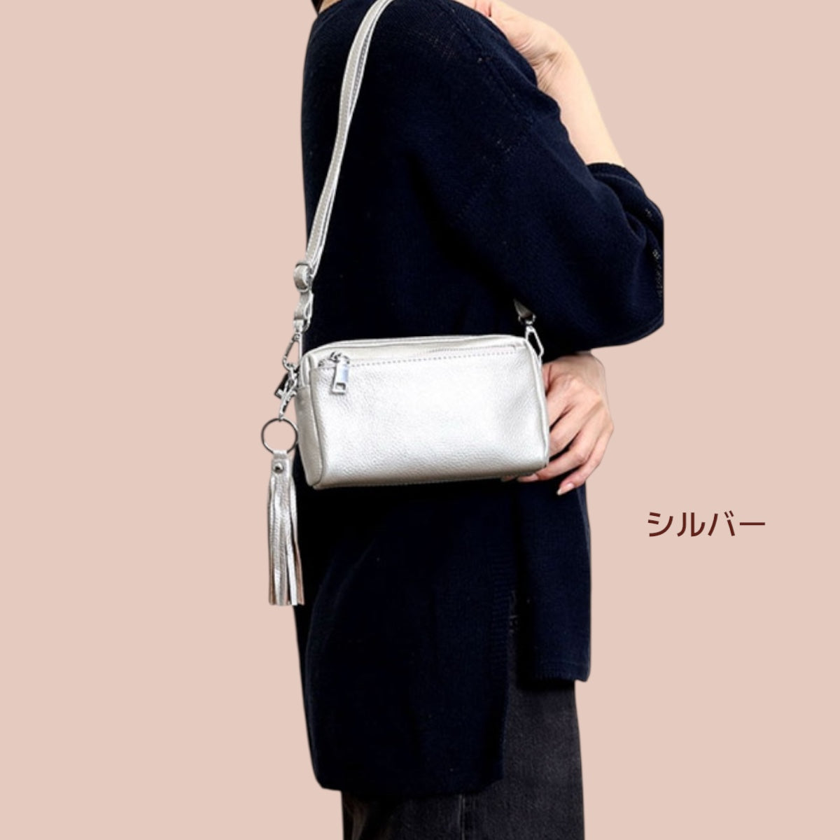 ショルダーバッグ 牛革 COOCO クーコ レディース ミニショルダー 手ぶらでお出かけバッグ 合わせやすい 赤色バッグ ギフト 大人かわいい