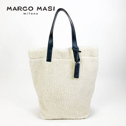 トートバッグ エコムートン【正規品 】Marco Masi マルコマージ 3411 eco アイボリー × ブラック 軽量 A4