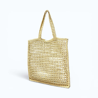 Caterina Bertini (カテリナ・ベルティーニ) クロシェ編みトートバッグ かごバッグ Natural(ナチュラル) Olive(オリーブ)