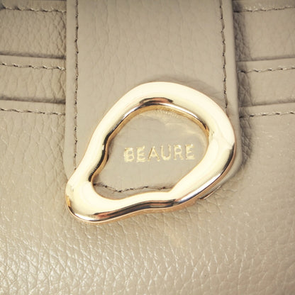 2つ折り財布 BEAURE ビュレ 人気カラー財布 レザーウォレット 牛革財布 カード収納多め財布 使い勝手の良い財布 上質レザー  シンプルウォレット