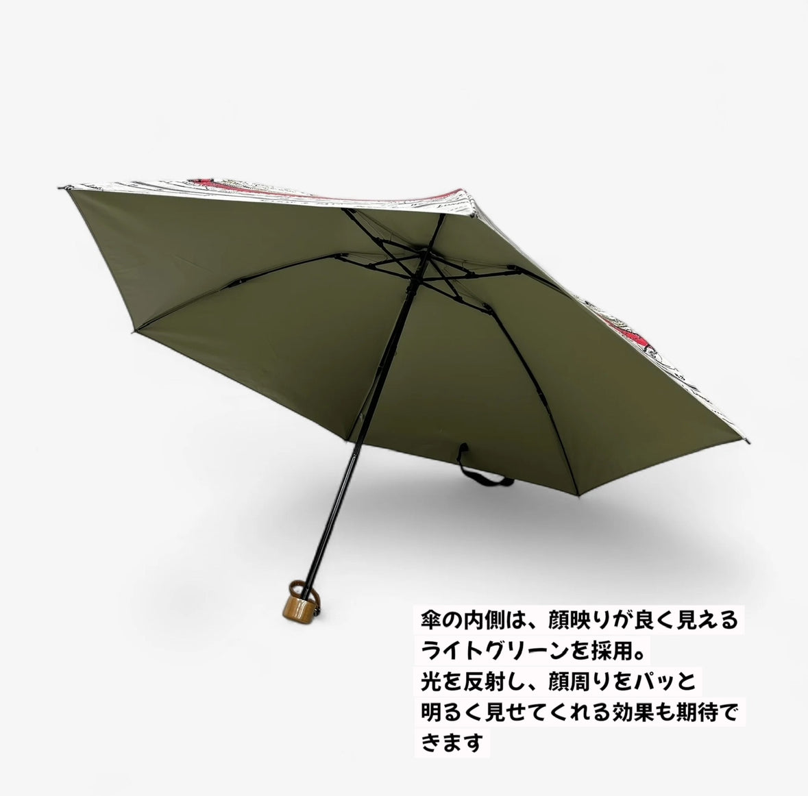 【完全遮光 遮熱】晴雨兼用 折りたたみ日傘 epice paris おしゃれ 大人リッチ | アンティーク地図柄 2WAY収納 軽量 UVカット99.9%以上 | エピスアーカイブ(エピス復刻コレクション) PA2501S