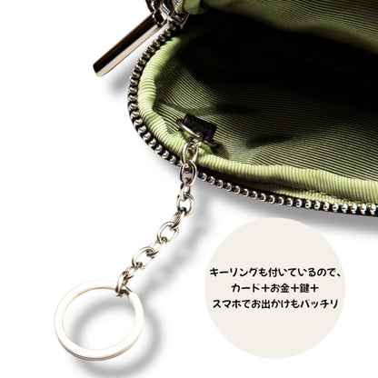 スマホショルダー 本革 BEAURE ヴュレ カウレザー 人気 ビュレ シンプル ポシェット ミニショルダー ジップポケット ギフトにも