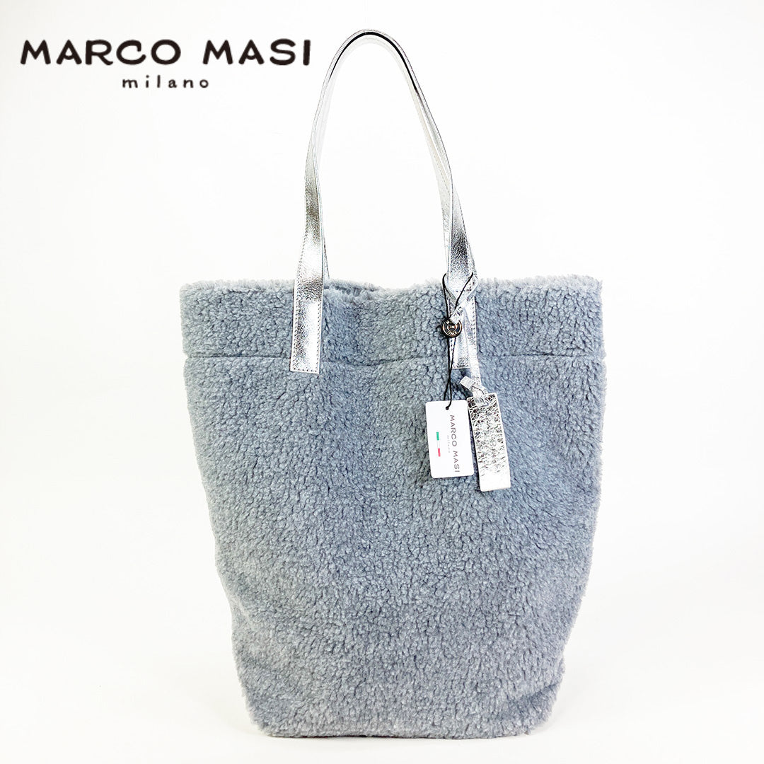 トートバッグ エコムートン【正規品 】 Marco Masi マルコマージ 3411 eco グレー × シルバー 軽量 A4