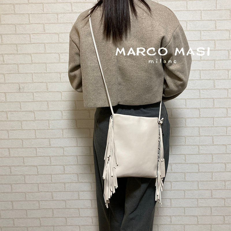 レディース ショルダーバッグ marco masi マルコマージ フリンジ