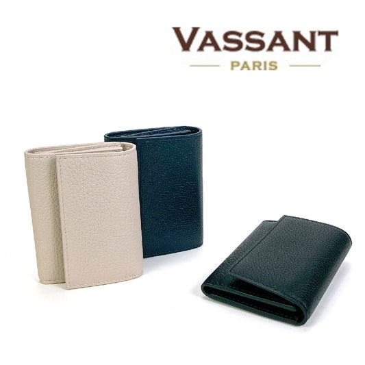 VASSANT ヴァッサン Trifold Wallet シュリンクレザー コンパクトウォレット 3つ折り財布 フランス製