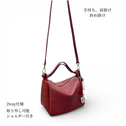 MARCO MASI 牛革ショルダーバッグ 2WAY ショルダーストラップ付 斜め画像